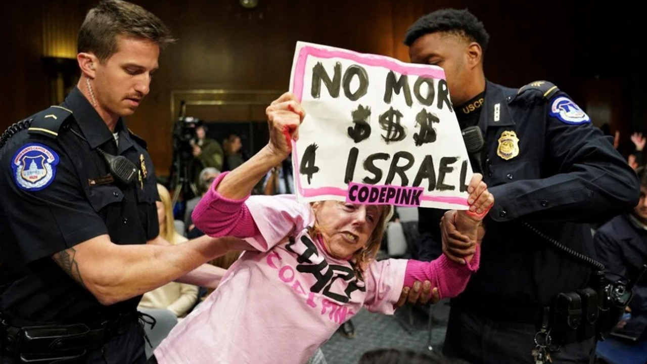 Protest in the US Congress: "No more dollars for Israel"