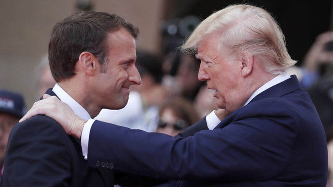 Trump imitates French President Macron