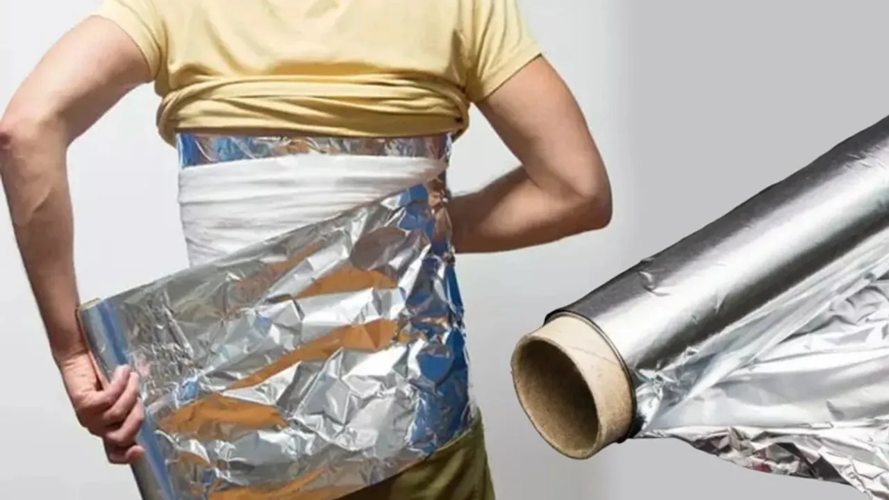 Wrap aluminum foil around your waist and get rid of pain for life!