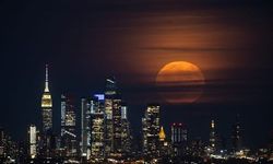 This is how the 'full Beaver moon' graced the skies over New York