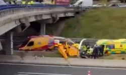 Helicopter crashed on the highway!