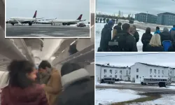 Passengers had to sleep in a military barracks after the plane made an emergency landing!