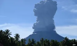 Philippine Volcano Erupts, Spewing Plumes 5,000 Meters High