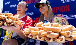 Bertoletti and Sudo won the Nathan’s Famous power-eating contest. The longtime champ was absent