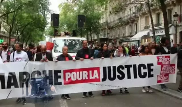 Protest against police brutality in France