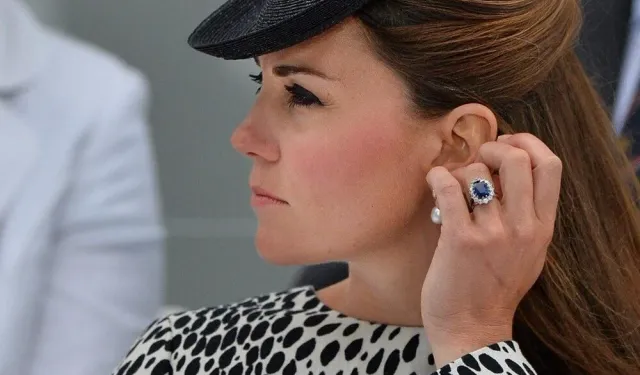Why is Kate Middleton wearing Diana's ring?